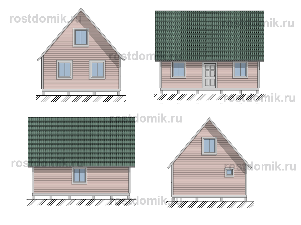 ДОМ СЕМЕЙНЫЙ 6Х8 ДОМ СЕМЕЙНЫЙ 6Х8