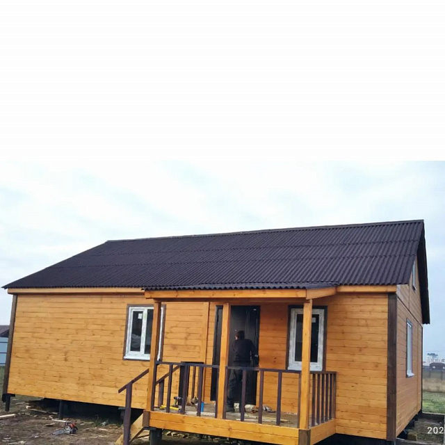 Каркасно-щитовой дом 8х10 в Крыму