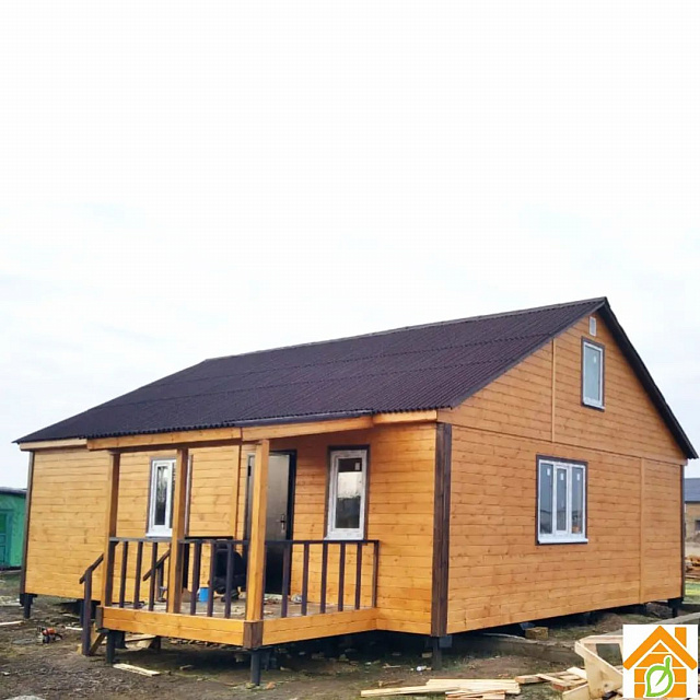 Каркасно-щитовой дом 8х10 в Крыму
