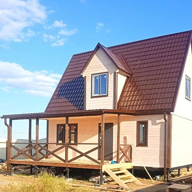Каркасно-щитовой дом 6х8 Крым