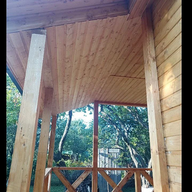 Каркасный дом 6х8 с террасой 8,8кв