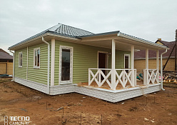 Каркасно-щитовой дом 8x8