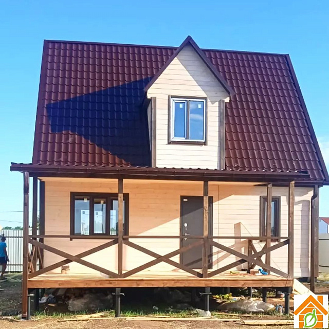 Каркасно-щитовой дом 6х8 Крым