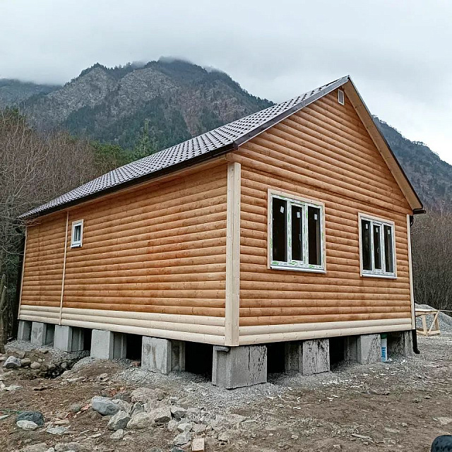Каркасно-щитовой дом 6х9 в Эльбрусе